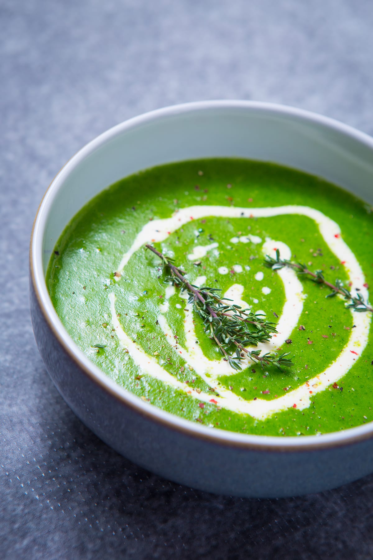 Watercress, wild garlic and potato soup - SOLE