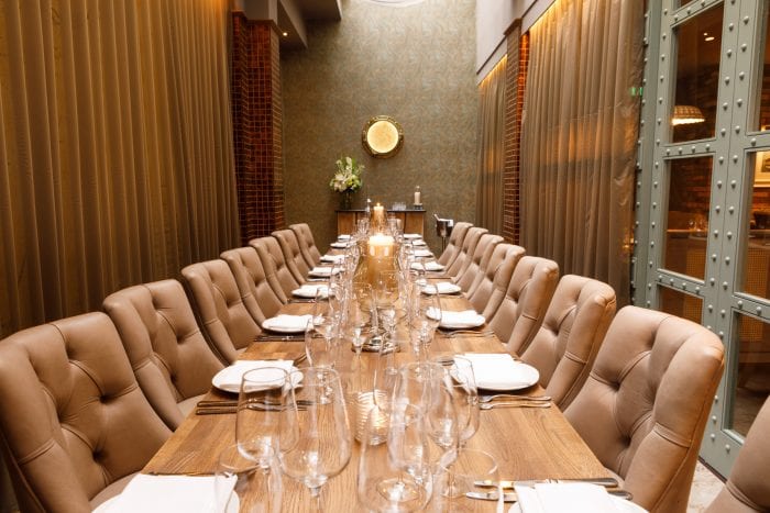naturally delicious private dining room